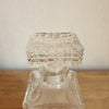 Carafe à whisky carrée et bouchon rectangulaire en verre moulé - 2 en stock - Hello Broc