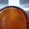 Carafe d'Empoli en verre moulé ambré- Hello Broc
