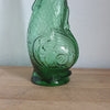 Carafe poisson en verre moulé vert - Hello Broc