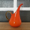 Carafe vintage 70s en verre orange soufflé de Murano - Hello Broc