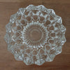 Cendrier en verre moulé transparent forme ronde étoilée - Hello Broc