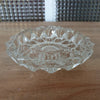 Cendrier en verre moulé transparent forme ronde étoilée - Hello Broc