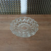 Cendrier en verre moulé transparent forme ronde étoilée - Hello Broc