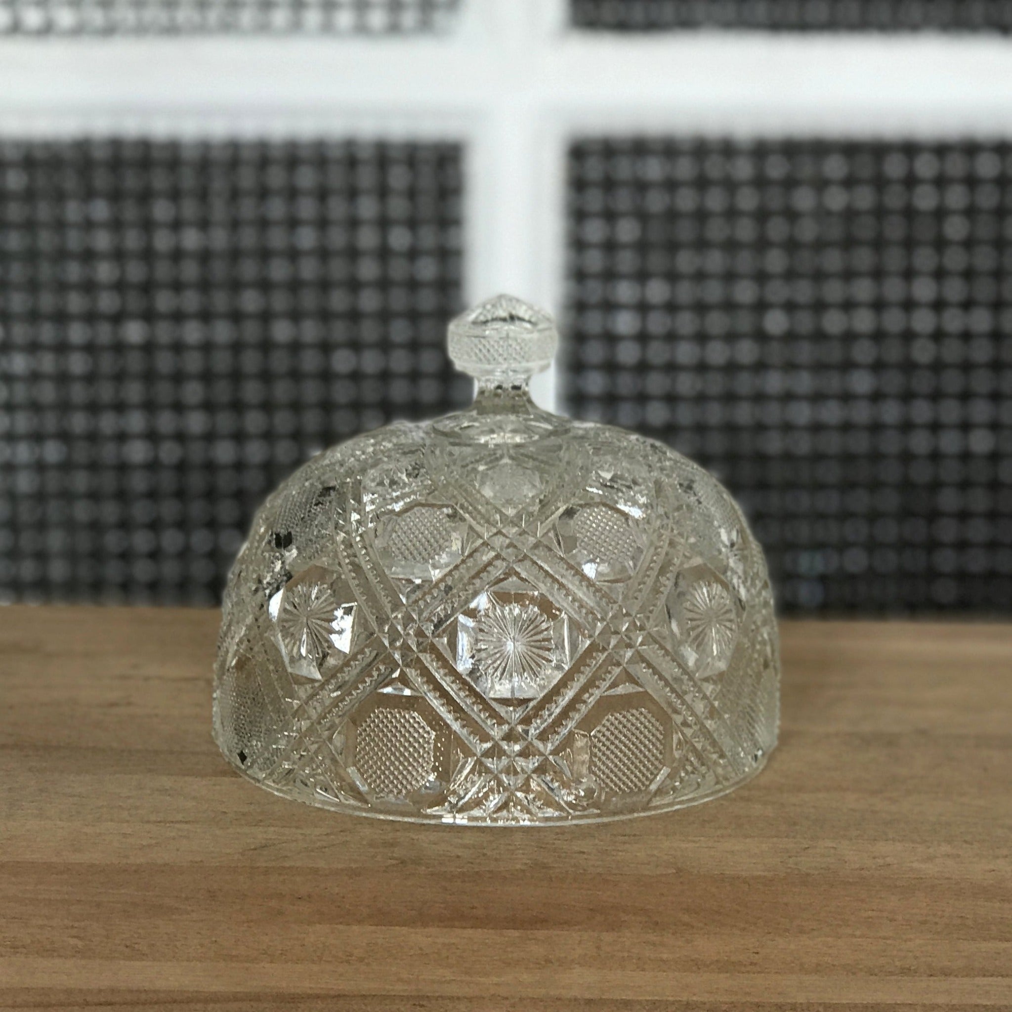 Cloche XIXème en cristal et argent