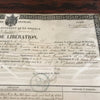 Congé de Libération Empire Français du 31 décembre 1869 encadré - Hello Broc