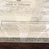 Congé de Libération Empire Français du 31 décembre 1869 encadré - Hello Broc