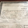 Congé de Libération Empire Français du 31 décembre 1869 encadré - Hello Broc