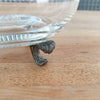Coupelle tripode en verre et métal - pieds pattes de lion - Hello Broc
