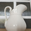 Cruche pichet broc en faïence blanche de Digoin Sarreguemines fin XIXème siècle - Hello Broc