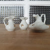 Ensemble de 3 céramiques blanches miniatures décor doré - Hello Broc