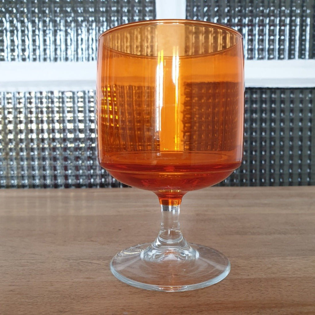 Ensemble de 6 grands verres à vin rétro vintage - Hello Broc