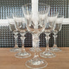 Ensemble de 6 verres à vin en cristal moulé forme tulipe pied Royal Bavarian Crystal 16 cm haut - Hello Broc