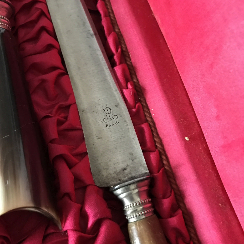 Ensemble de couverts à gigot manche en corne - Hello Broc