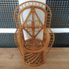 Fauteuil style Pomaré miniature / porte-plante en rotin - Hello Broc brocante en ligne