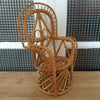 Fauteuil style Pomaré miniature / porte-plante en rotin - Hello Broc brocante en ligne