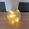 Globe pour luminaire en verre dépoli frise motifs végétaux et fleuris - Hello Broc