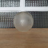 Globe pour luminaire en verre dépoli frise motifs végétaux et fleuris - Hello Broc