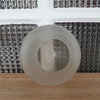 Globe pour luminaire en verre dépoli frise motifs végétaux et fleuris - Hello Broc