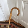 Grand parapluie vintage motifs marron orange et vert années 70 - Hello Broc