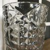Grand vase cylindrique évasé en cristal de Bayel hauteur 21 cm par Hello Broc brocante en ligne