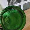 Grand vase en verre moulé vert motifs grappes de raisin - Hello Broc