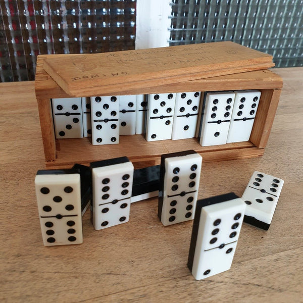 Jeu complet de domino vintage années 80 - Hello Broc