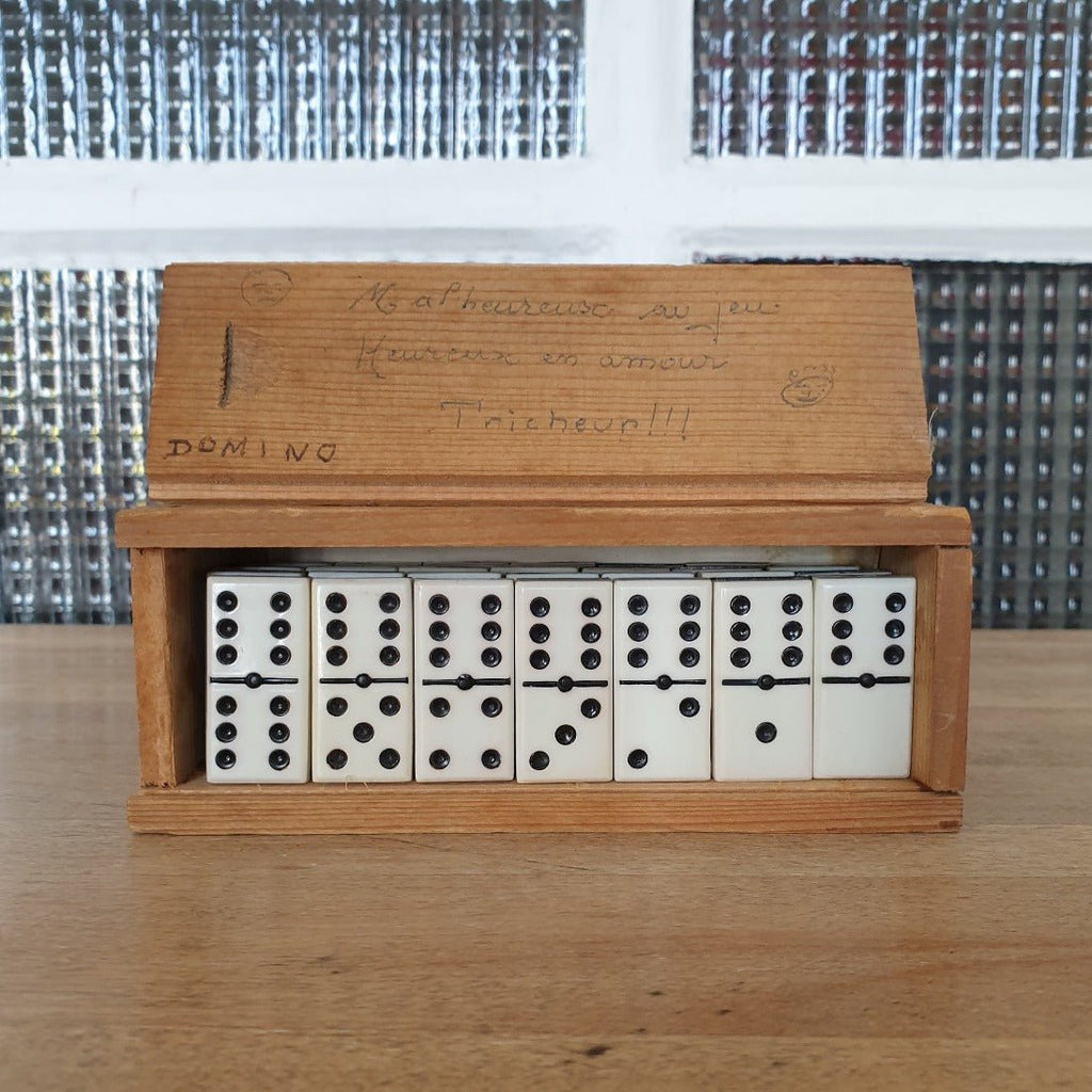 Jeu complet de domino vintage années 80 - Hello Broc