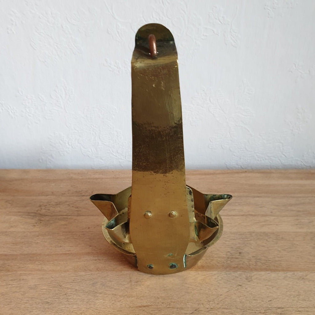 Lampe à huile / chaleil en laiton - Hello Broc brocante en ligne
