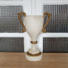 Lampe en forme de coupe en albâtre et anses en bronze doré - Hello Broc