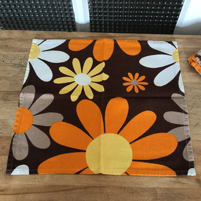 Lot De 20 Serviettes De Table En Forme De Fleurs - Vintage - Ancien