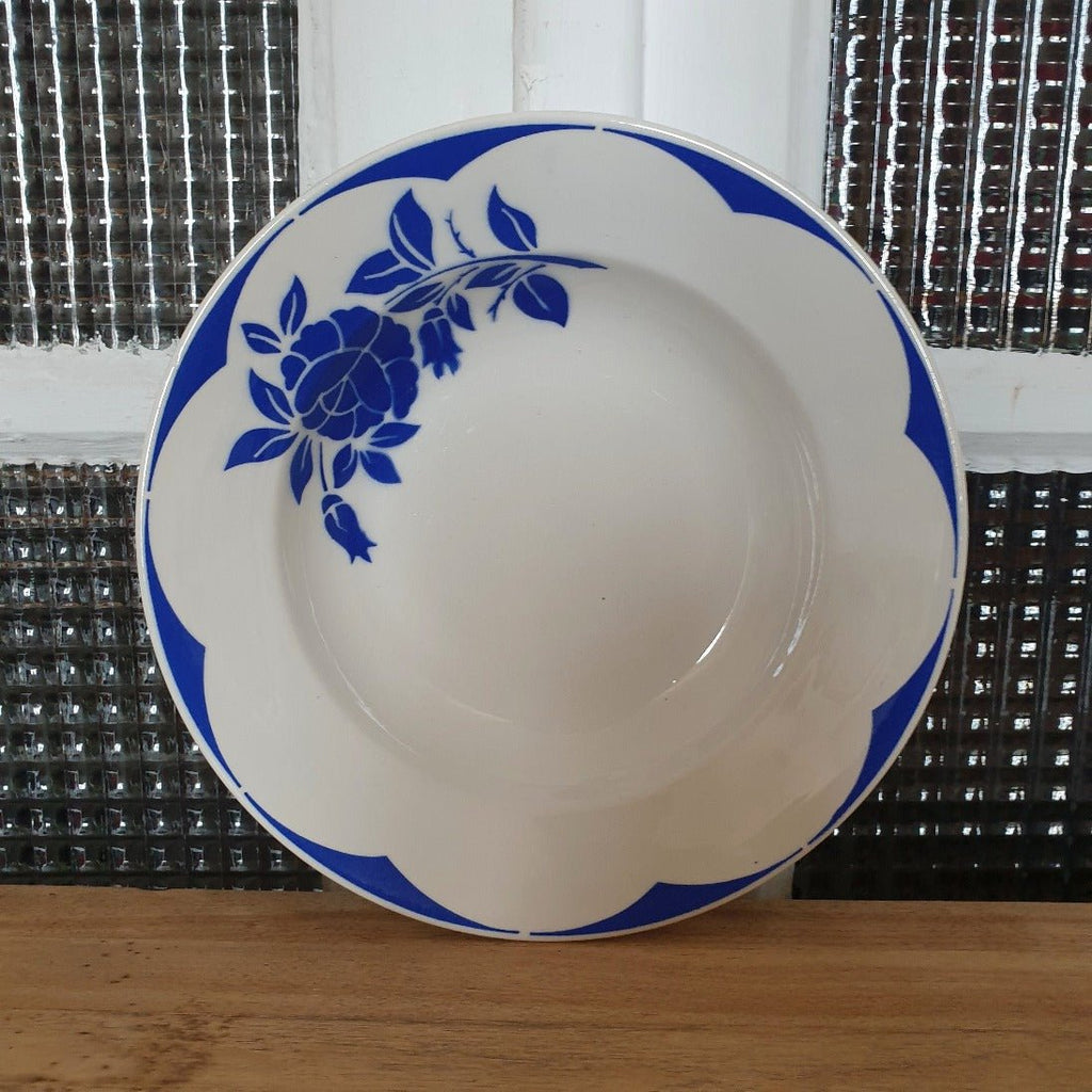 Lot de 4 assiettes creuses Digoin Sarreguemines décor Corsica - Hello Broc