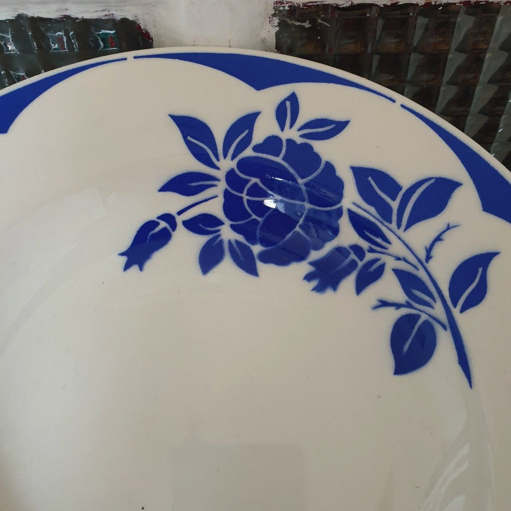Lot de 4 assiettes creuses Digoin Sarreguemines décor Corsica - Hello Broc