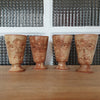 Lot de 4 mazagrans gravés en terre cuite par Hello Broc brocante en ligne