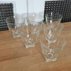 Lot de 4 ou 6 verres gobelets à eau évasés base carrée - Hello Broc