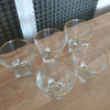 Lot de 5 verres à liqueur évasés liserés dorés années 60 - Hello Broc