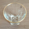 Lot de 5 verres à liqueur évasés liserés dorés années 60 - Hello Broc