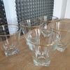 Lot de 5 verres à liqueur évasés liserés dorés années 60 - Hello Broc