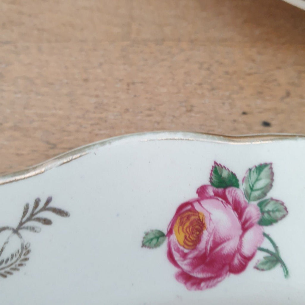 Lot de 6 assiettes à dessert en faïence de Gien décor Marie-Laure milieu XXème siècle - Hello Broc