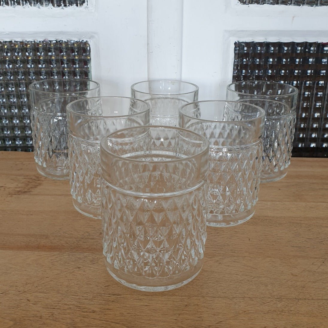 Lot De 6 Verres à Whisky En Forme De Diamant Incliné 300 Ml - Cadeau Parfait Pour Homme