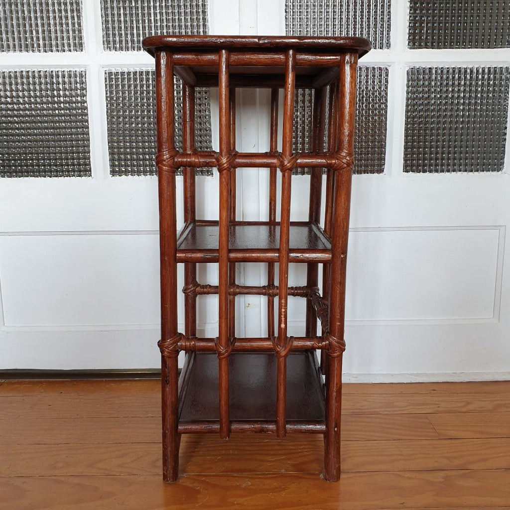 Meuble d'appoint à étagères en bois imitation bambou - Hello Broc