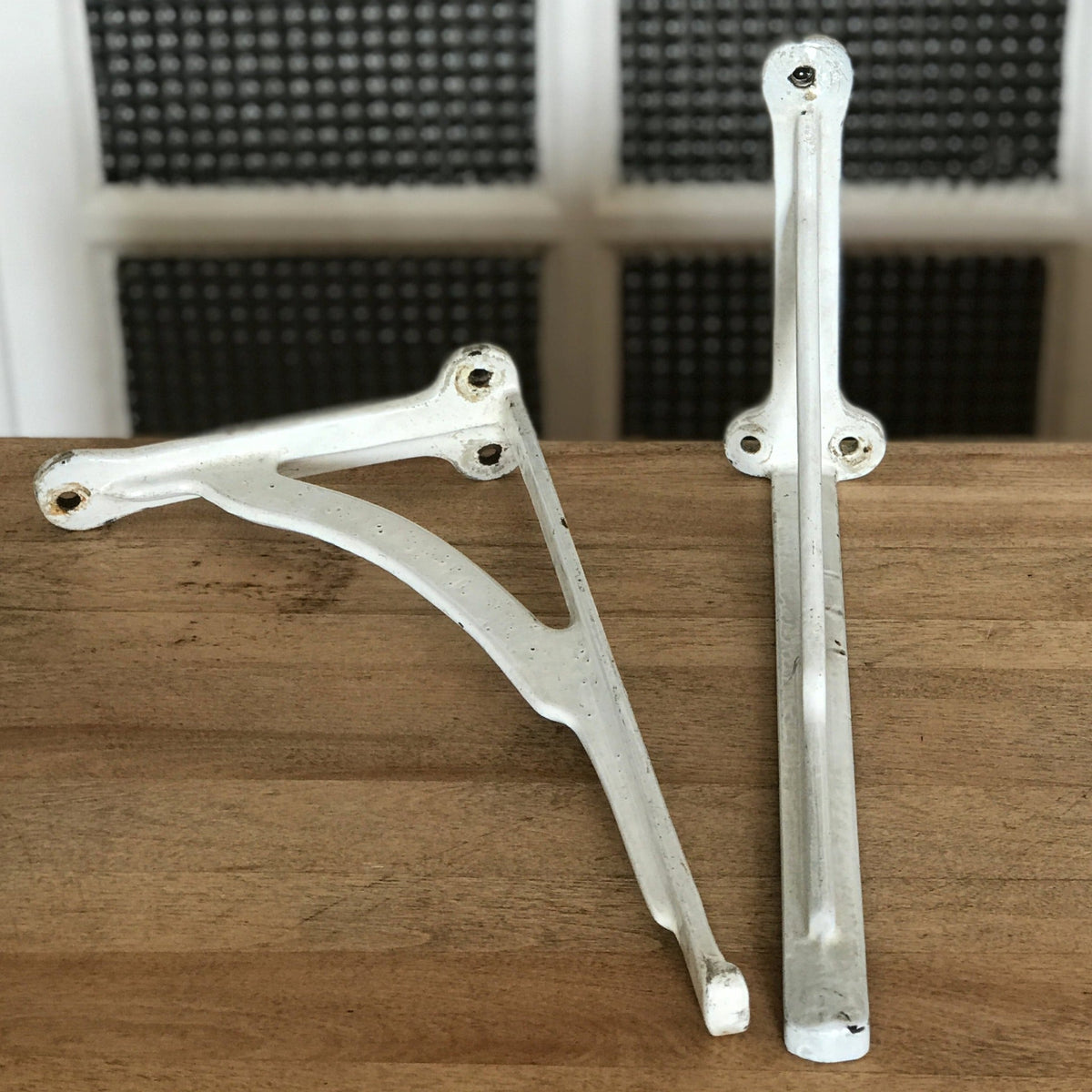VORCOOL Support Equerre d'étagere en fer forgé équerres murale 4 pièces VORCOOL Support Equerre d'étagere en fer forgé équerres murale 4 pièces