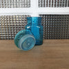 Petit bocal publicitaire pour Ariel en verre moulé bleu par Hello Broc brocante en ligne