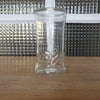 Petit vase rouleau en verre moulé transparent - Hello Broc brocante en ligne