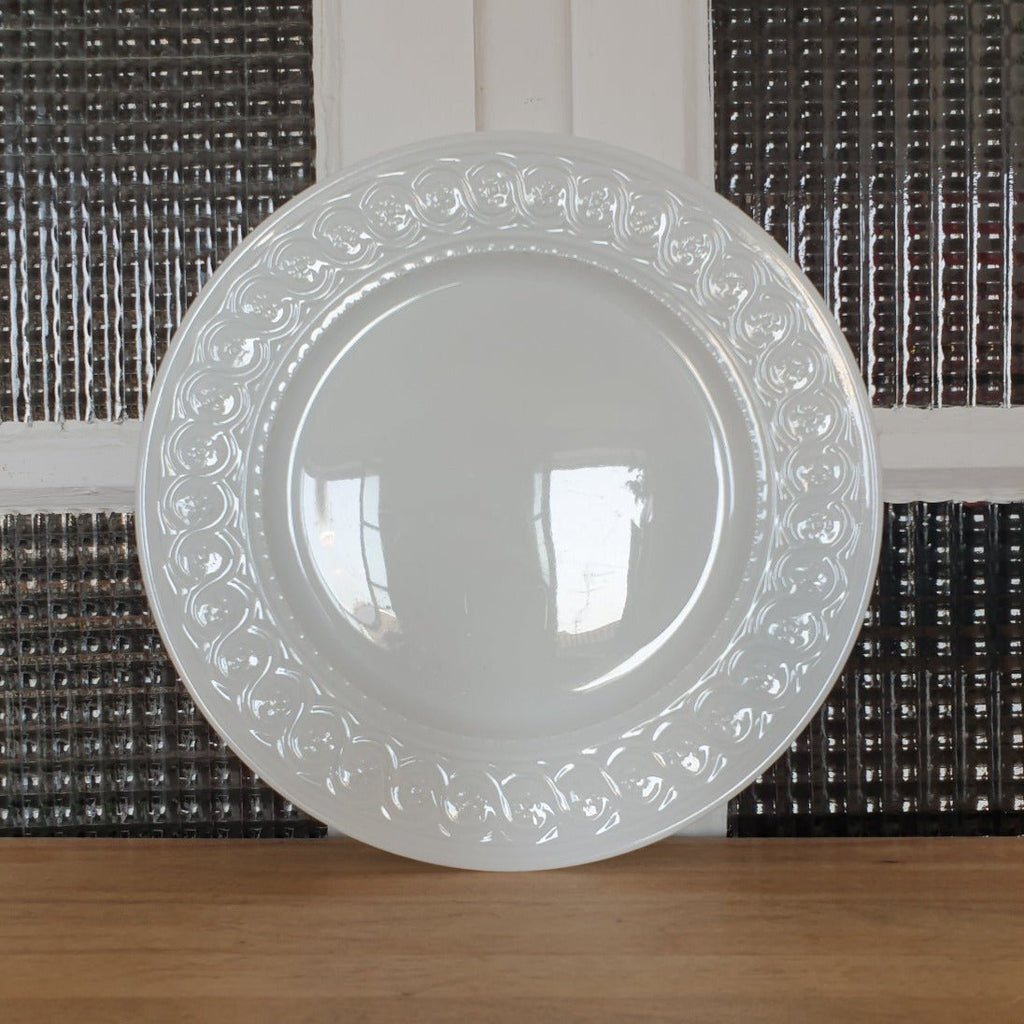 Plat de service en porcelaine blanche Bernardaud Limoges - Hello Broc
