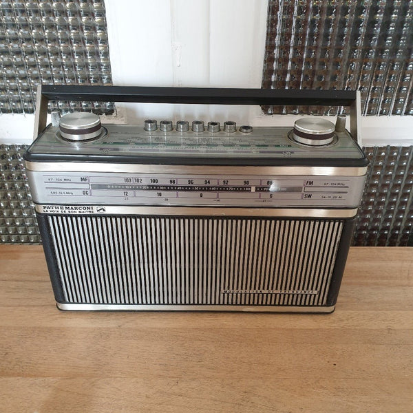 Radio filaire vintage Pathé Marconi circa 1960 - 1970 - Hello Broc