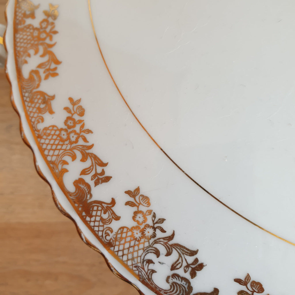 Soupière blanche ADP en porcelaine de luxe décor doré - Hello Broc