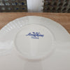 Sous-tasse en faïence de Sarreguemines décor Derby fleurs bleues - Hello Broc